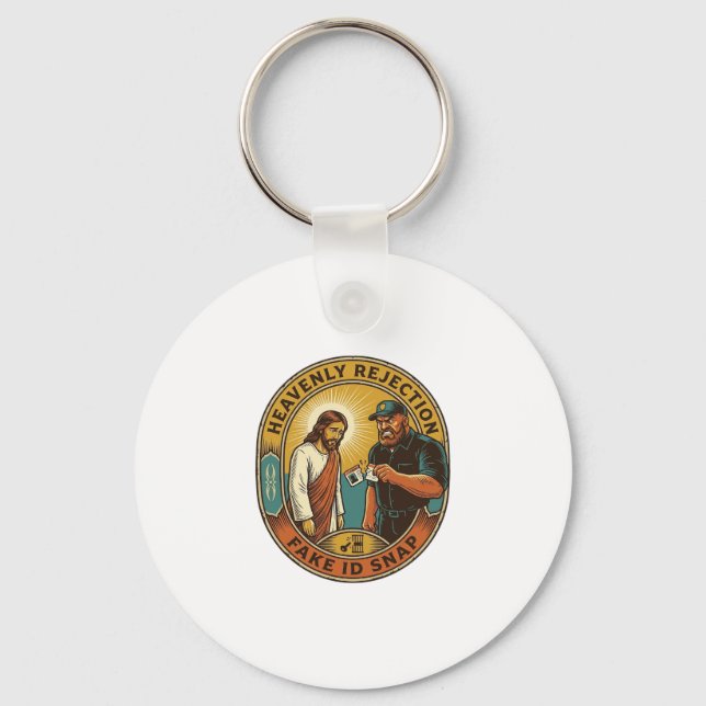 Chaveiro Jesus Carteira de Identidade Falsa Confiscada Segu (Frente)