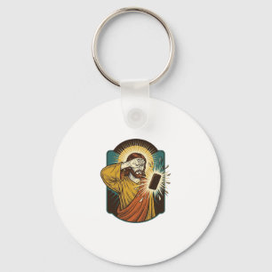 Chaveiro Jesus Cegando Máximo Brilho do Telefone Meia-Noite