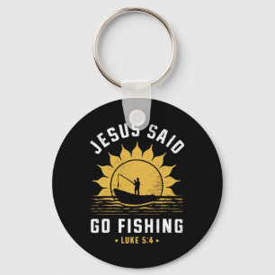 Chaveiro Jesus Cristo Disse Vá Pescar Cristão Pescador F