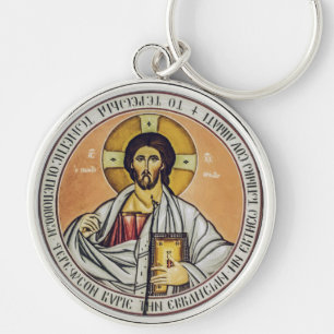 Chaveiro Jesus Cristo Pantocrator  cúpula da Igreja