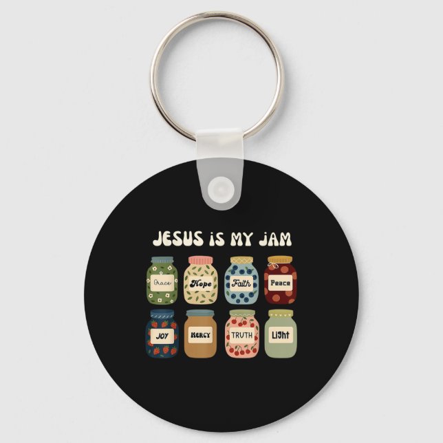 Chaveiro Jesus é a minha Bíblia religiosa cristã de fé reli (Frente)