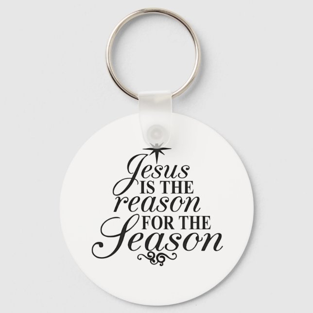 Chaveiro Jesus É A Razão Da Temporada De Natal  (Frente)