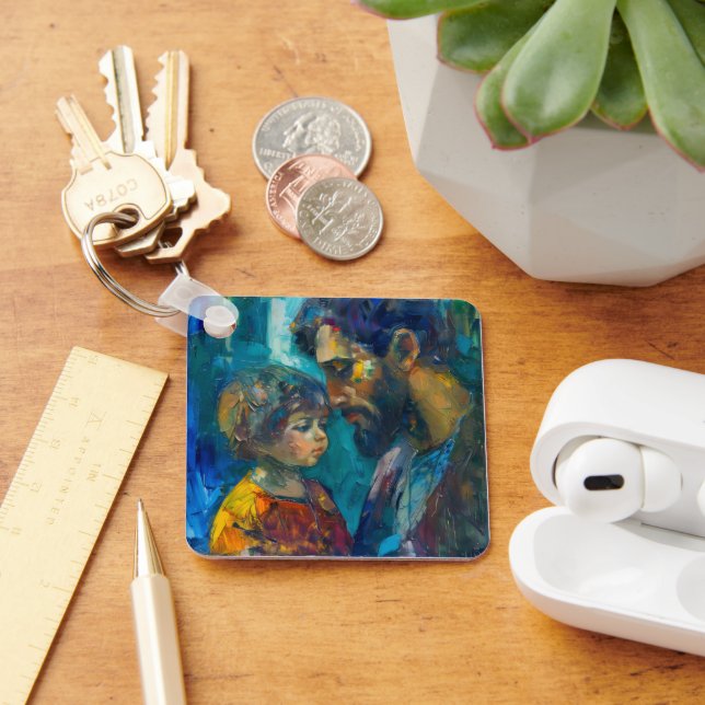 Chaveiro Jesus e Criança (Mesa)