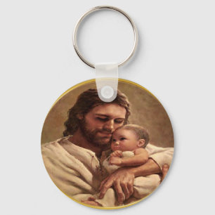 Chaveiro Jesus e criança