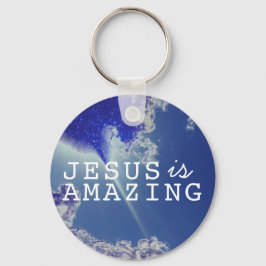 Chaveiro Jesus é incrível com estrelas do céu