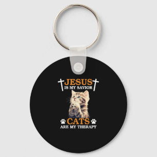 Chaveiro Jesus é meu gato salvador são meus cristãos de ter