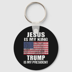 Chaveiro Jesus É Meu Rei Trump É Meu Presidente