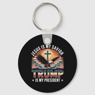 Chaveiro Jesus é meu salvador é meu presidente religioso