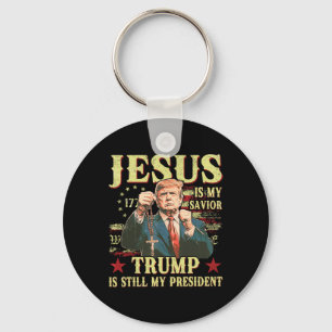 Chaveiro Jesus É Meu Salvador Trump Ainda É Meu Presidente 