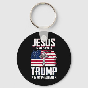 Chaveiro Jesus É Meu Salvador Trump É Meu Presidente 2 