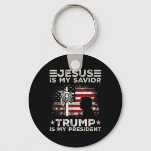 Chaveiro Jesus É Meu Salvador Trump É Meu Presidente 2024 E