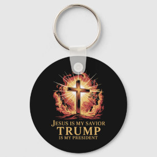 Chaveiro Jesus É Meu Salvador Trump É Meu Presidente Cristã