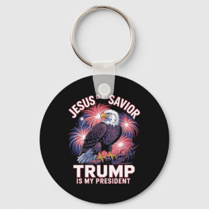Chaveiro Jesus é meu Salvador Trump é meu Presidente Religi