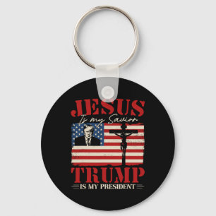 Chaveiro Jesus É Meu Salvador Trump É Meu Presidente Trump
