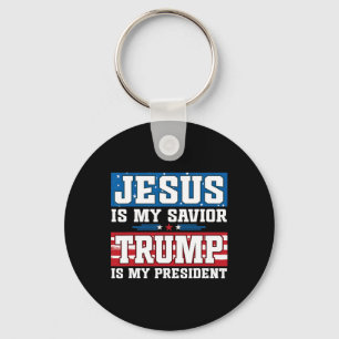 Chaveiro Jesus É Meu Salvador Trump É Meu Presidente Trump