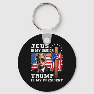 Chaveiro Jesus É Meu Salvador Trump É Meu Presidente Usa Ba