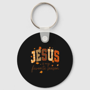 Chaveiro Jesus É Minha Estação Favorita Outono Cristão Leop