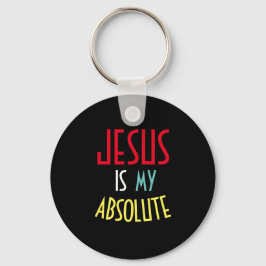 Chaveiro JESUS É Minha Fé Cristã Absoluta Citação 