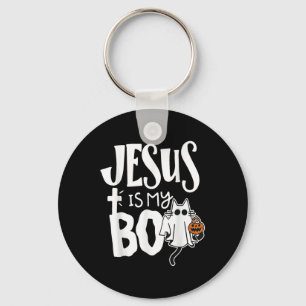 Chaveiro Jesus é o meu livro - Gato Cristão Engraçado e Lou