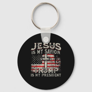 Chaveiro Jesus é o meu salvador é o meu presidente american