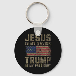 Chaveiro Jesus é o meu salvador Trump é o meu presidente _1