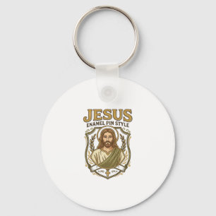 Chaveiro Jesus Enamel Alfinete Estilo Jesus Enamel Alfinete