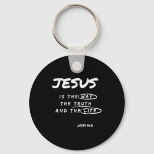 Chaveiro Jesus engraçado é o caminho a verdade e a vida cri