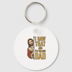 Chaveiro Jesus engraçado eu vi aquilo e vou contar ao papai