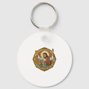 Chaveiro Jesus Flexões de Bíceps Irritado Suporte de Agacha