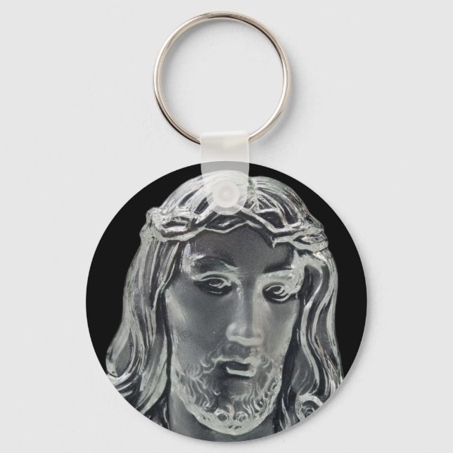 Chaveiro Jesus imagem B&W (Frente)