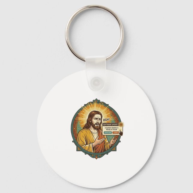 Chaveiro Jesus Irritante Atualização de Software Pop Up Hum (Frente)