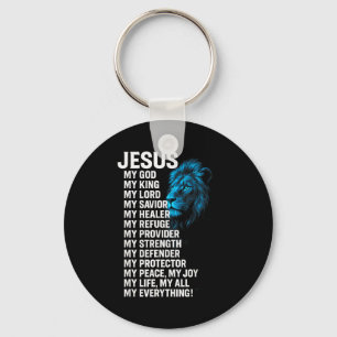 Chaveiro Jesus - Leão Rei Cristão Senhor Salvador Fé