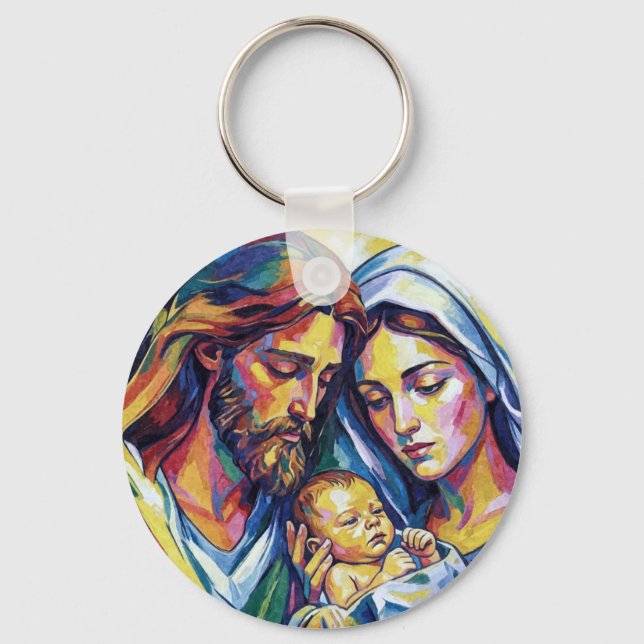 Chaveiro Jésus Marie et Joseph (Frente)