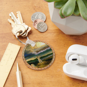 Chaveiro Jesus na design do Portão do Céu