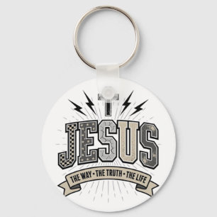 Chaveiro Jesus O Caminho A Verdade A Vida Cristão Vintage