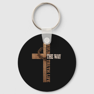 Chaveiro Jesus O Caminho Verdade Vida Cristão Deus Fé Cruz