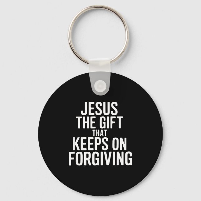 Chaveiro Jesus O Presente Que Continua Perdoando R Cristão (Frente)