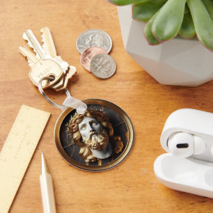 Chaveiro Jesus olhando para os céus com o Encontro Divino