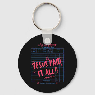 Chaveiro Jesus Pagou-Lhe Todas As Cristo Cristão Bíblia Ver