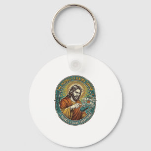 Chaveiro Jesus Quebrou o Mouse com Duplo Clique TI Tecnolog