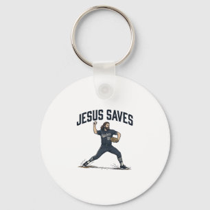Chaveiro Jesus Salva Camisa de Gravura Vintage de Arremessa