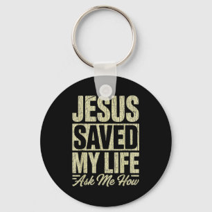 Chaveiro Jesus Salvou Minha Vida Pergunte Como Fé Cristã Bí