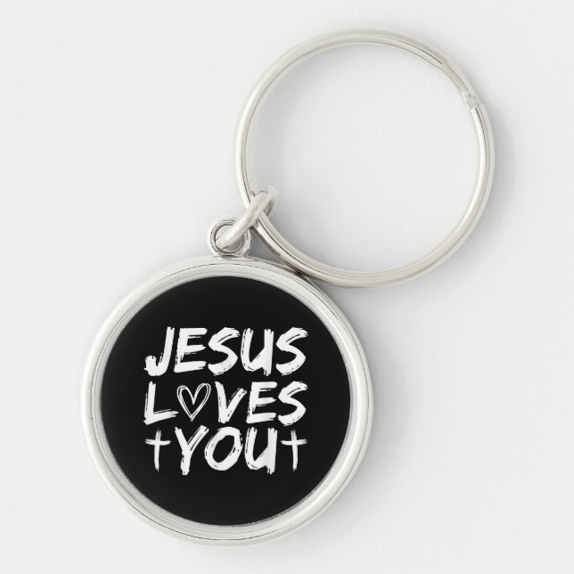 Chaveiro Jesus te ama (Frente)