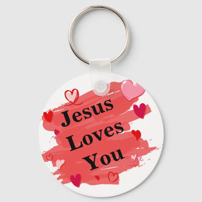 Chaveiro Jesus te ama (Frente)