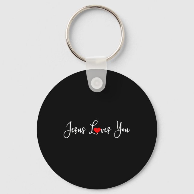 Chaveiro Jesus Te Ama - Cristão Religioso (Frente)