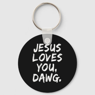 Chaveiro Jesus Te Ama Dawg Cristão Crente Fé Deus