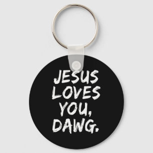 Chaveiro Jesus Te Ama Dawg Cristão Crente Fé Deus