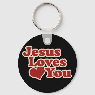 Chaveiro Jesus te ama pelos cristãos
