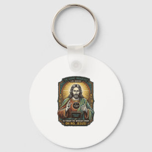 Chaveiro Jesus Tela Preta Cobertura de Webcam Esquecida Vir