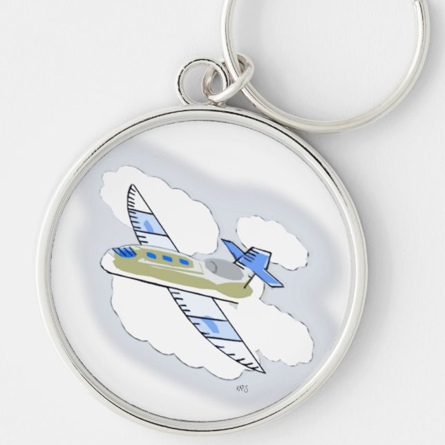 Chaveiro Jetplane no céu (Frente)